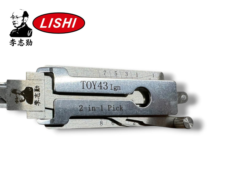 Original Lishi 2 in 1 Toyota TOY43 Ignition 8-Cut Pick & Decoder Genuine New