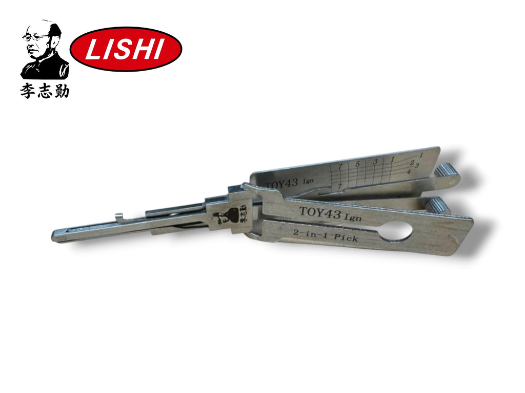 Original Lishi 2 in 1 Toyota TOY43 Ignition 8-Cut Pick & Decoder Genuine New