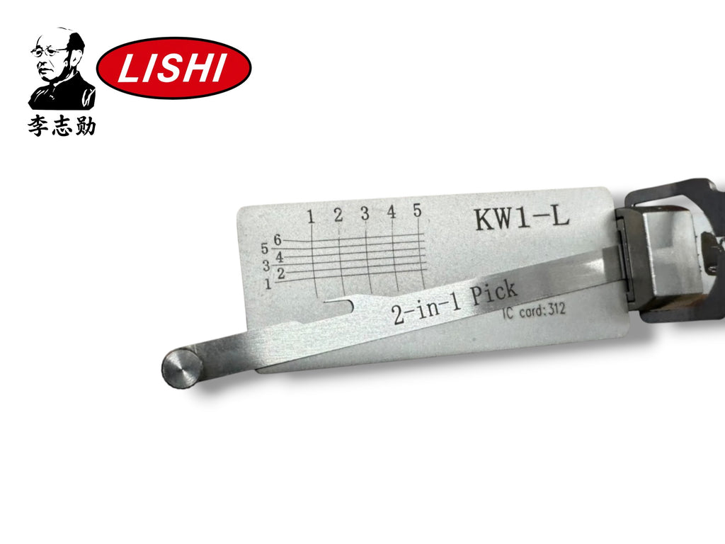 Classic Lishi 2 in 1 KW1-L Kwikset 5-Pin Left Hand & Reverse Pick & Decoder Genuine New