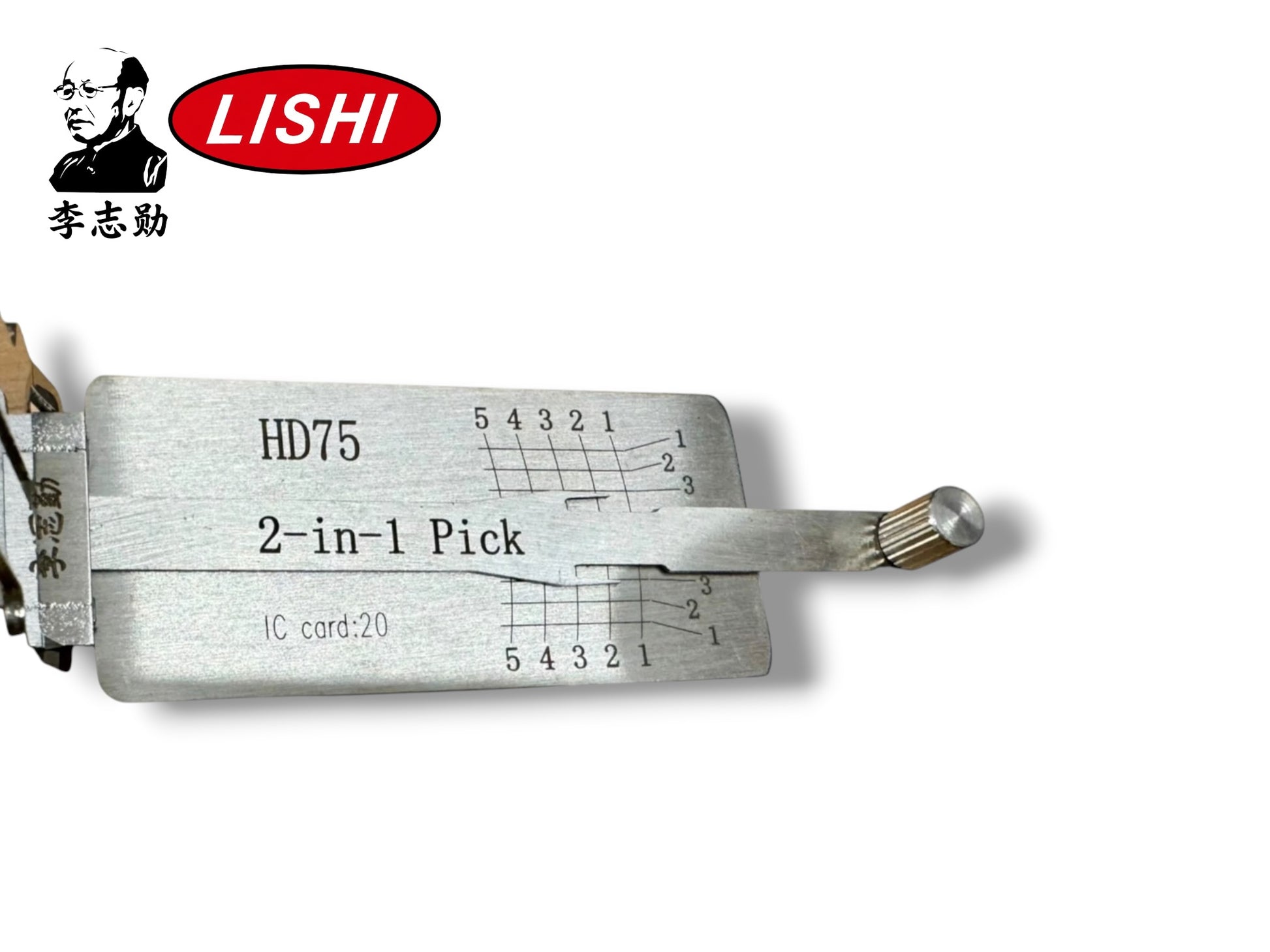 Original Lishi 2 in 1 HD75 For Honda Motorbike Pick & Decoder Genuine New