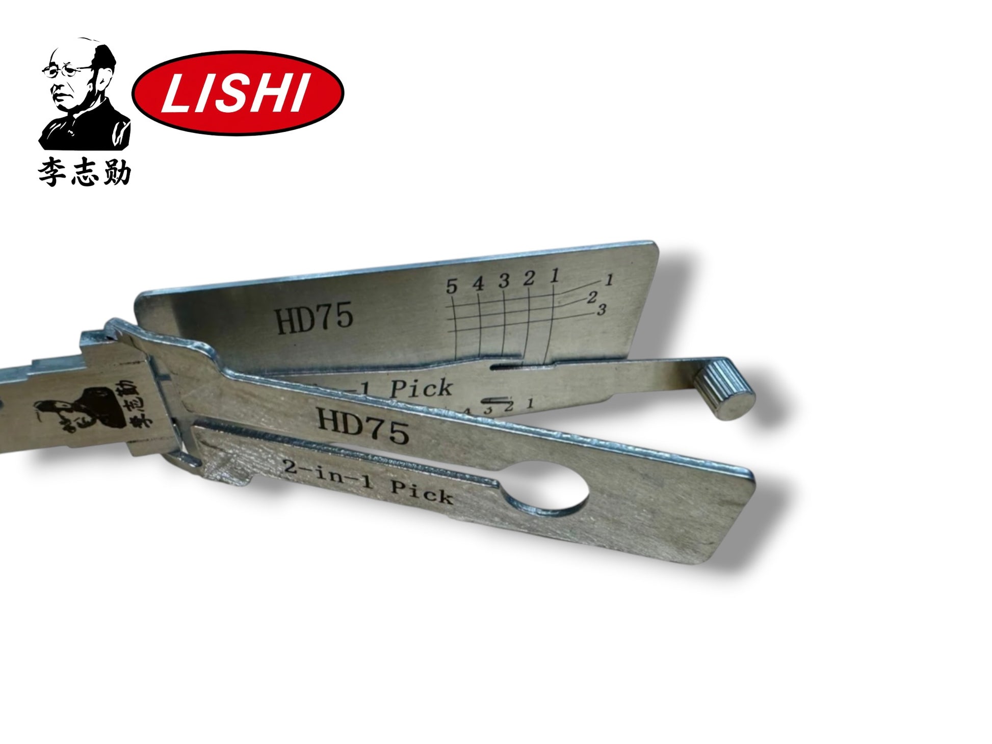 Original Lishi 2 in 1 HD75 For Honda Motorbike Pick & Decoder Genuine New
