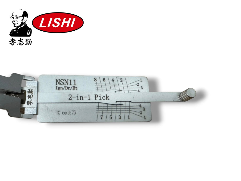 Original Lishi 2 in 1 NSN11 DA31 Pick & Decoder Genuine New