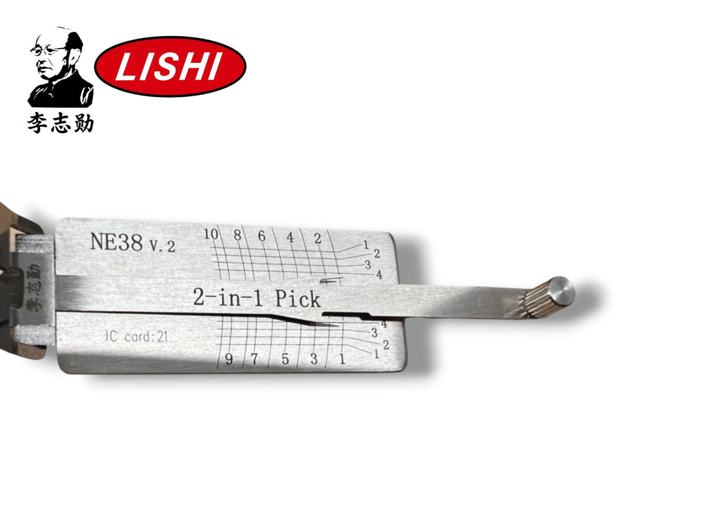Original Lishi 2 in 1 NE38 Land Rover MG Pick & Decoder Genuine New