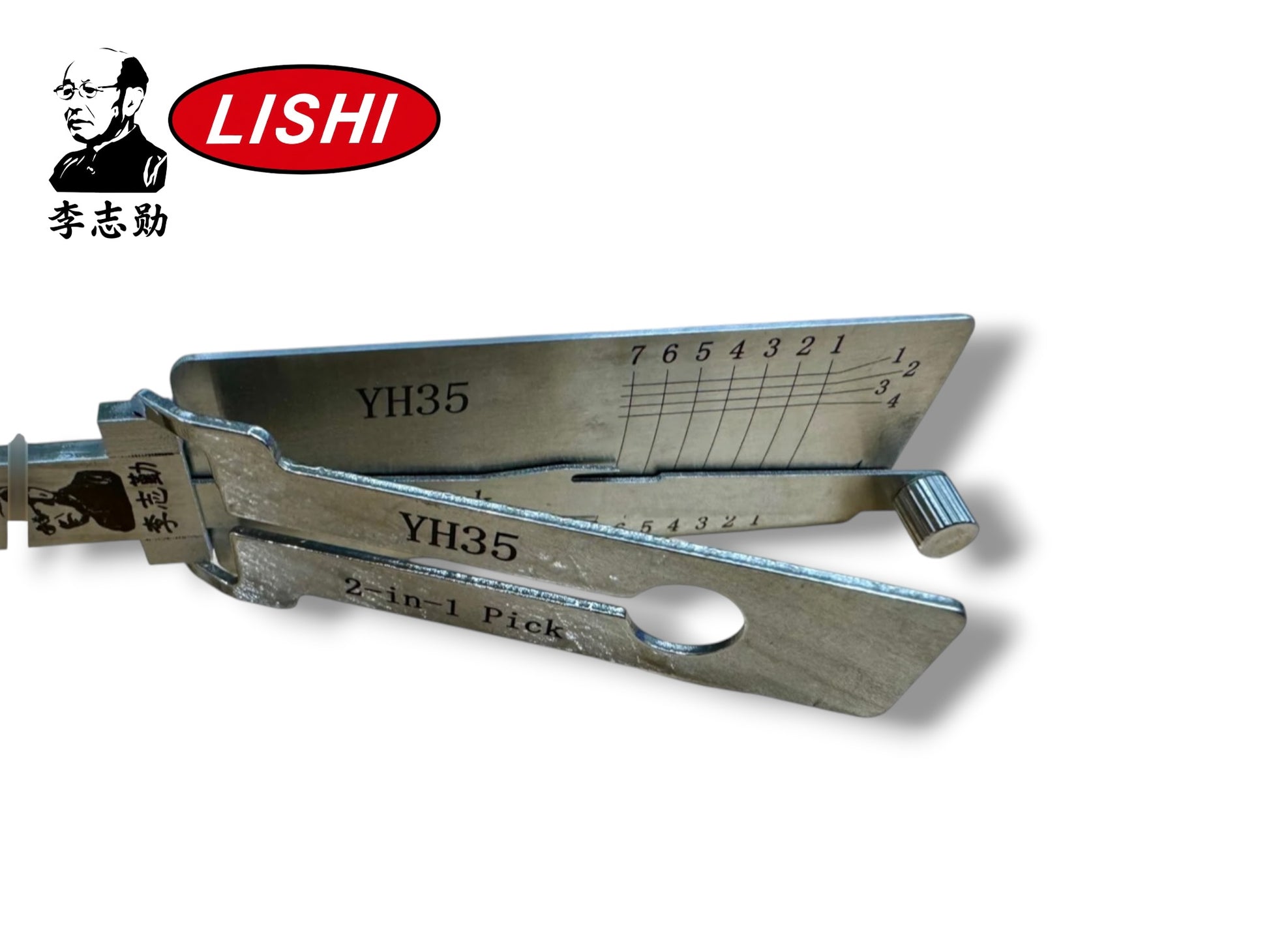 Original Lishi 2 in 1 Yamaha Motorcycle YH35 Pick & Decoder Genuine New