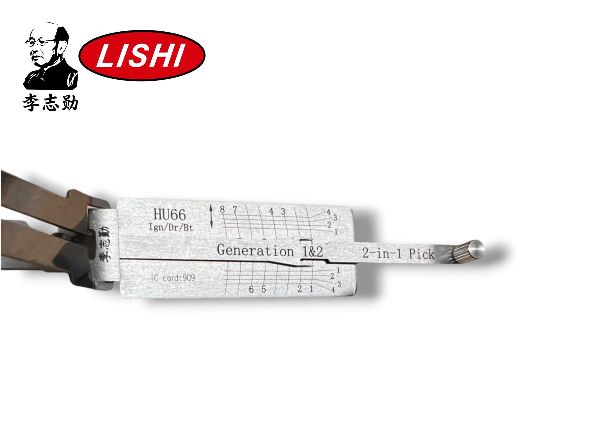 Original Lishi 2 in 1 HU66 Single Lifter Audi VW Pick & Decoder Genuine New