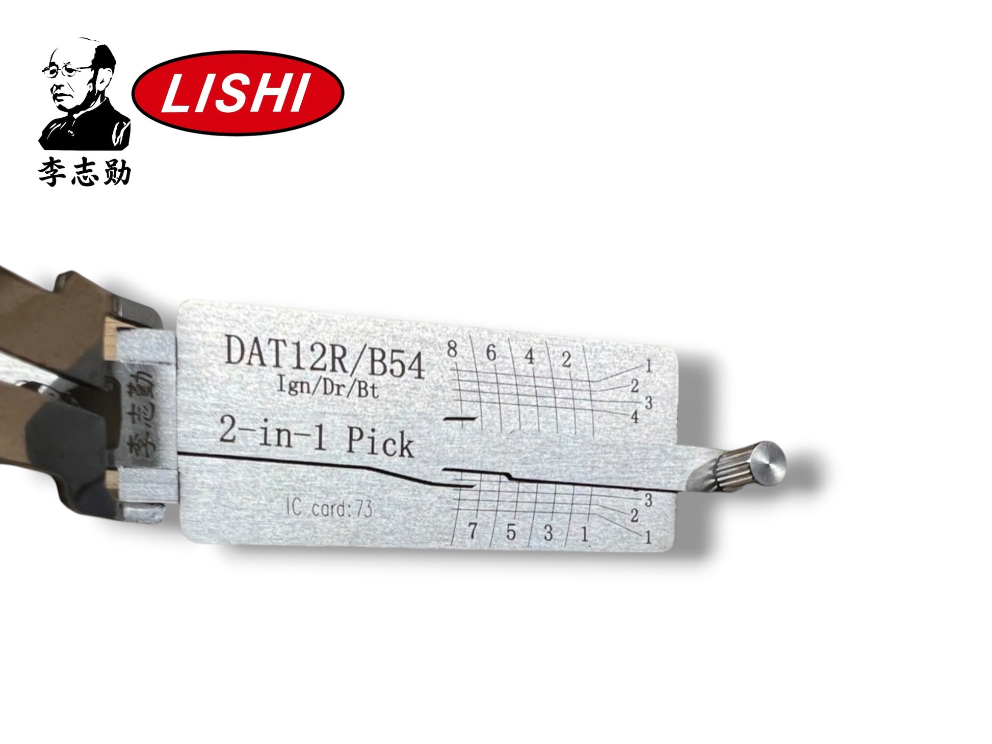 Original Lishi 2 in 1 DAT12R X154 B54 For Isuzu Heavy Trucks Pick & Decoder Genuine New