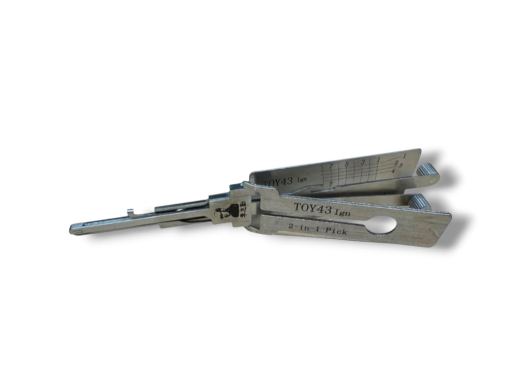 Original Lishi 2 in 1 Toyota TOY43 Ignition 8-Cut Pick & Decoder Genuine New