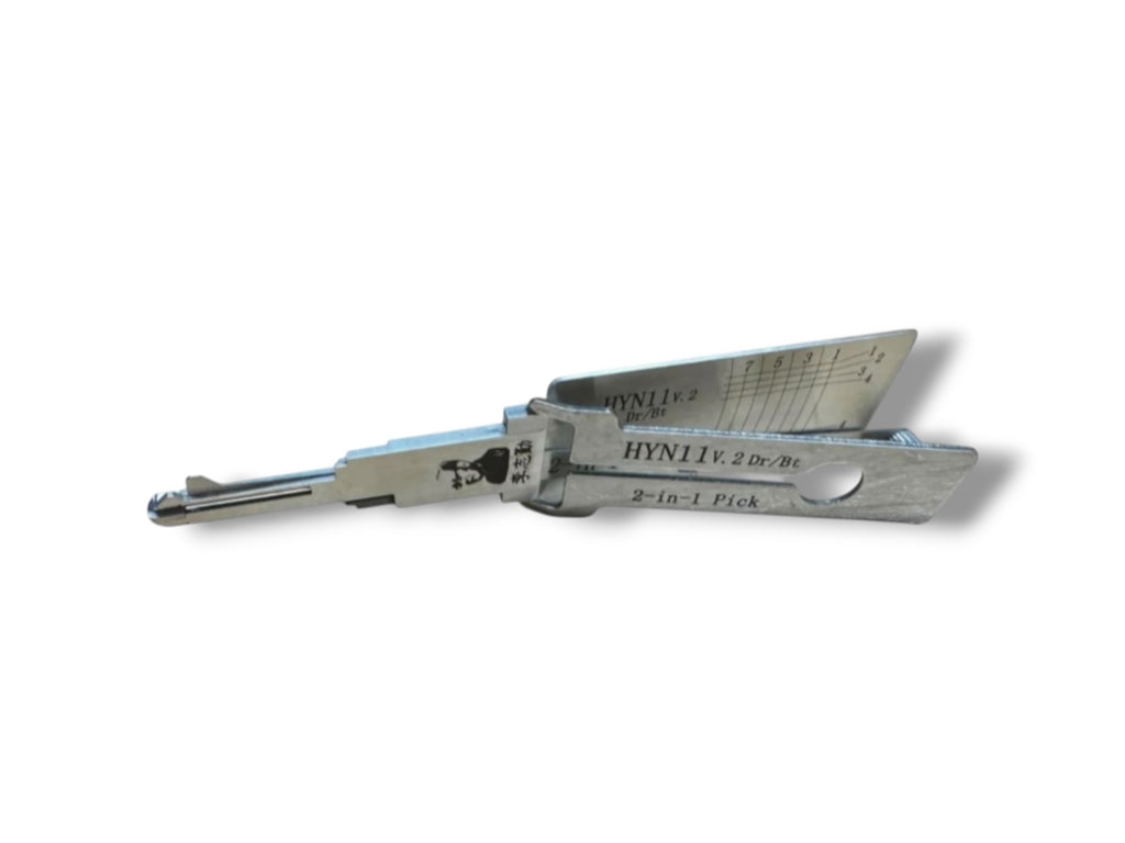 Original 2 in 1 Lishi HYN11 HYN6 HY14 Hyundai Kia Pick & Decoder New