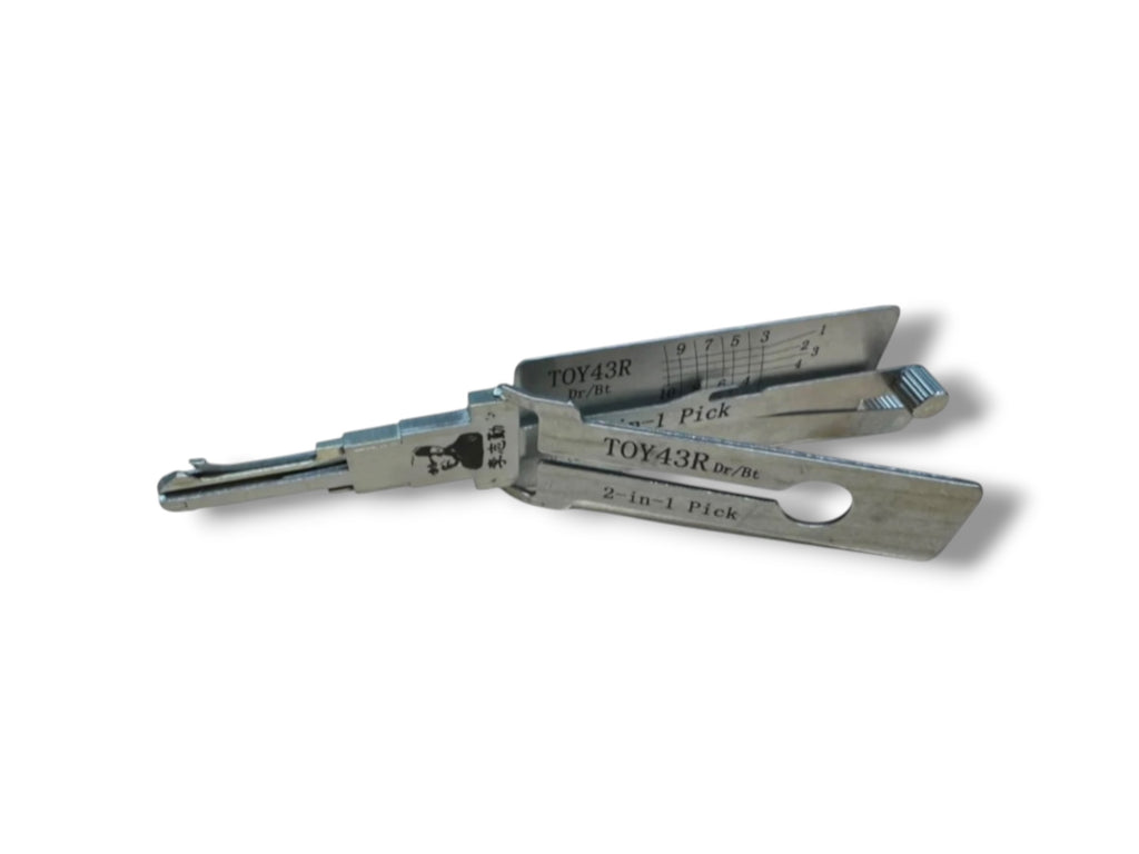 Original Lishi 2 in 1 TOY43R Door & Trunk 10-Cut Chevy GMC Subaru Pick & Decoder Genuine New