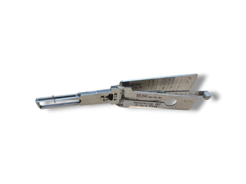 Original Lishi 2 in 1 HU66 Single Lifter Audi VW Pick & Decoder Genuine New