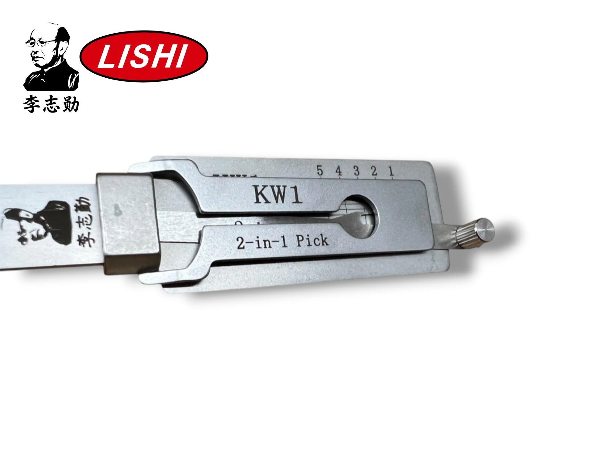 Original Lishi 2 in 1 KW1 Kwikset 5-Pin Pick & Decoder Anti Glare Genuine New