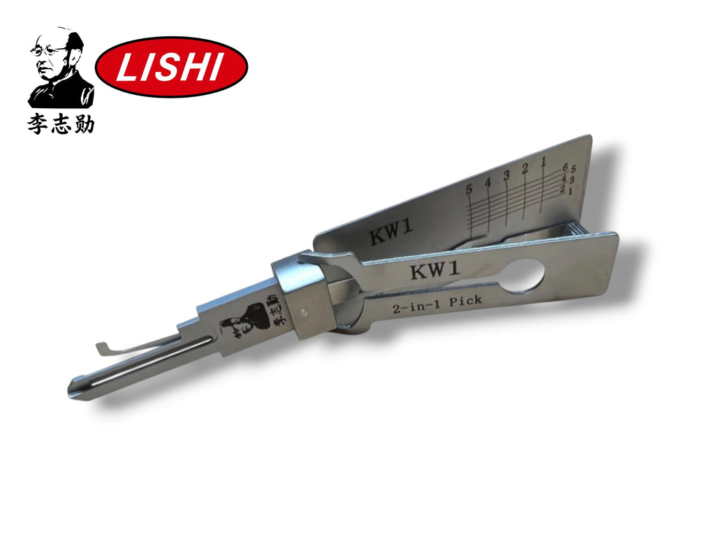 Original Lishi 2 in 1 KW1 Kwikset 5-Pin Pick & Decoder Anti Glare Genuine New