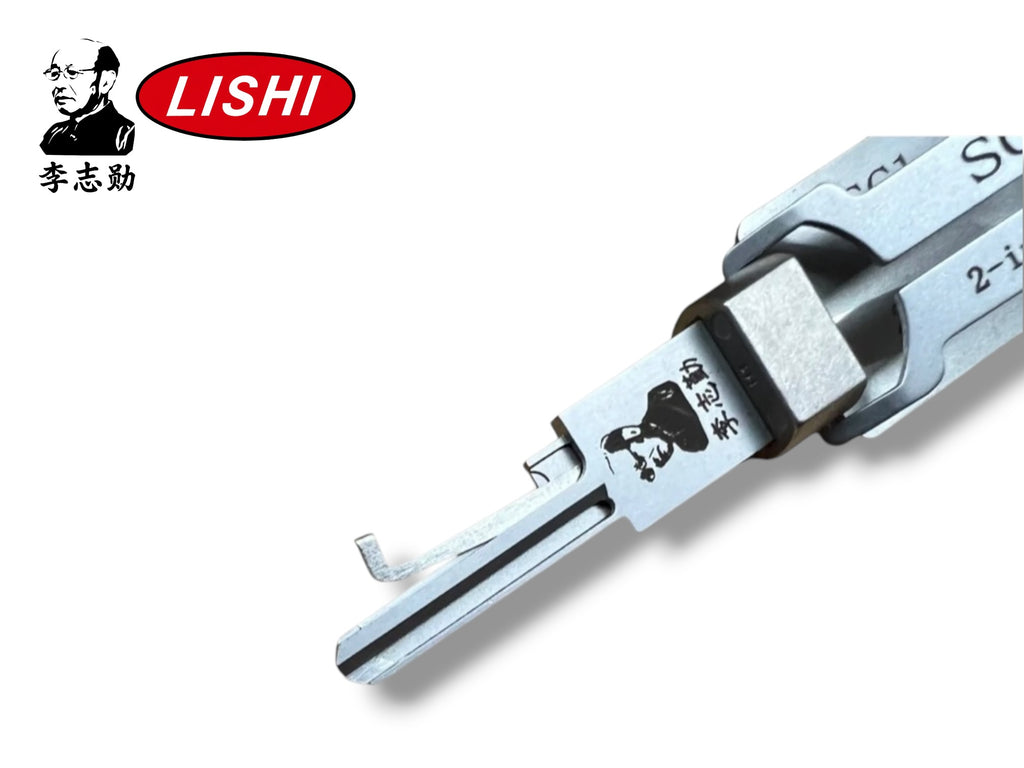 Original Lishi 2 in 1 SC1 Schlage 5-Pin Pick & Decoder Anti Glare Genuine New