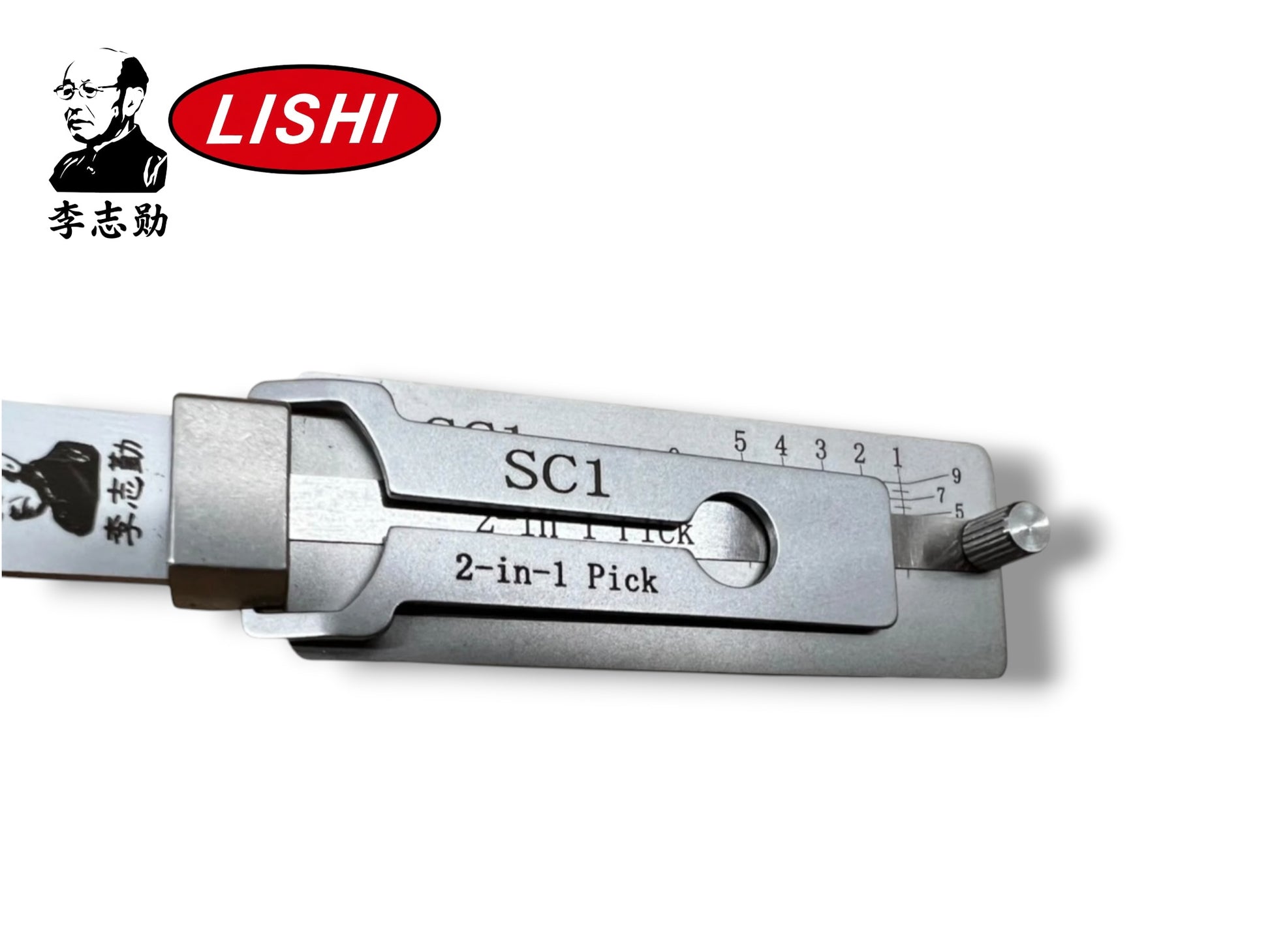 Original Lishi 2 in 1 SC1 Schlage 5-Pin Pick & Decoder Anti Glare Genuine New