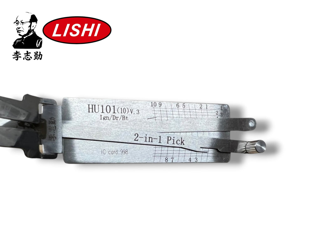 Original Lishi 2 in 1 HU101 Ford 10-Cut Pick & Decoder Genuine New