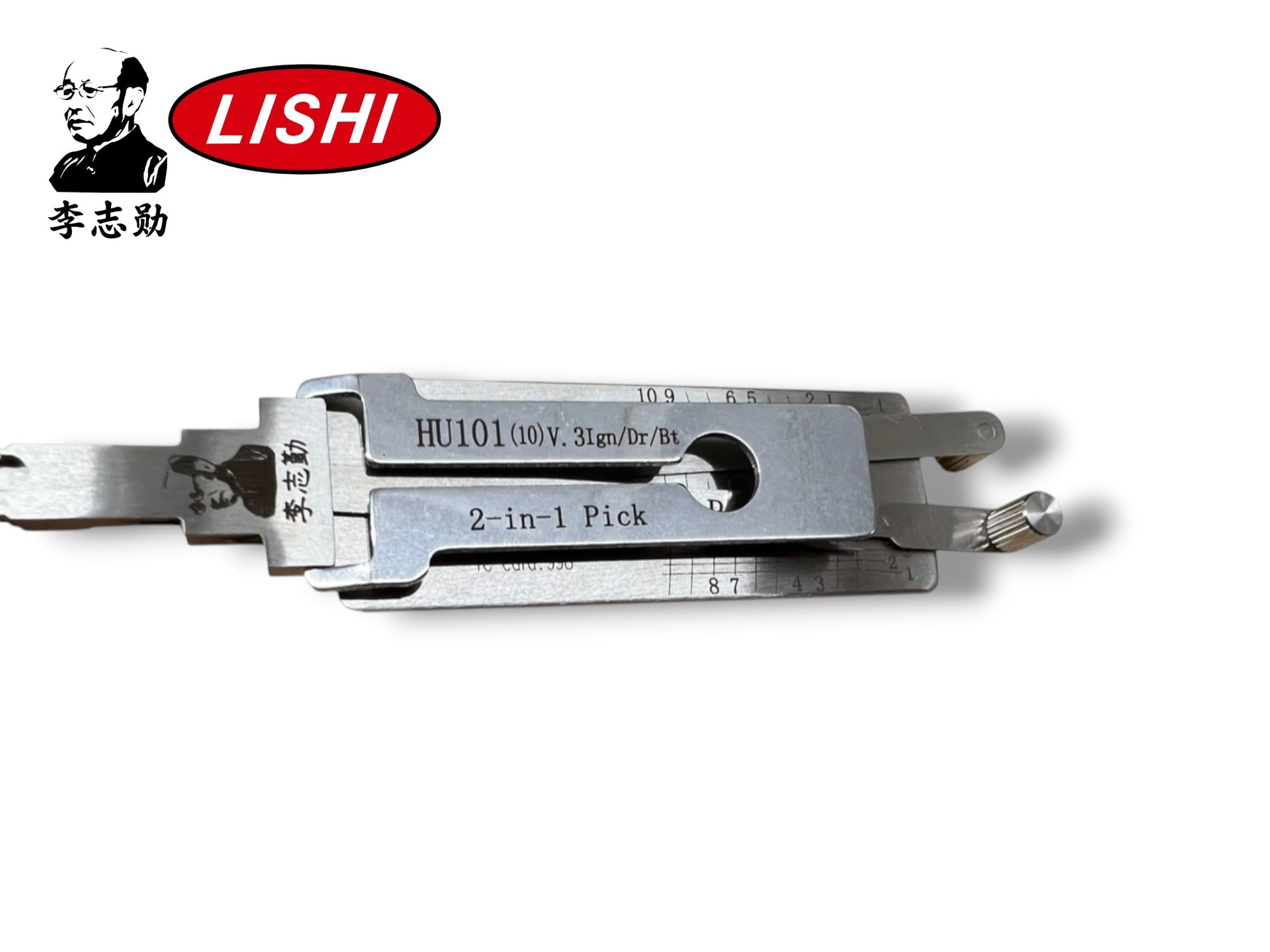 Original Lishi 2 in 1 HU101 Ford 10-Cut Pick & Decoder Genuine New