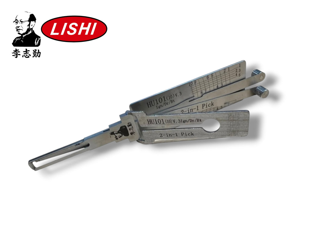 Original Lishi 2 in 1 HU101 Ford 10-Cut Pick & Decoder Genuine New