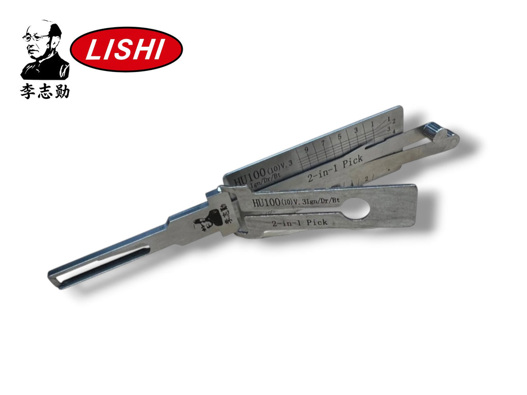 Original Lishi 2 in 1 HU100 GM 10-Cut Pick & Decoder Genuine New