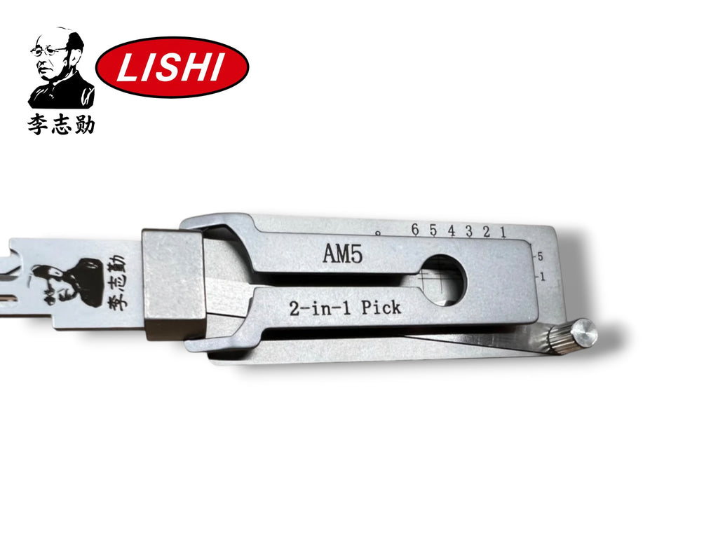 Original Lishi 2 in 1 AM5 American Pick & Decoder Anti Glare Genuine New