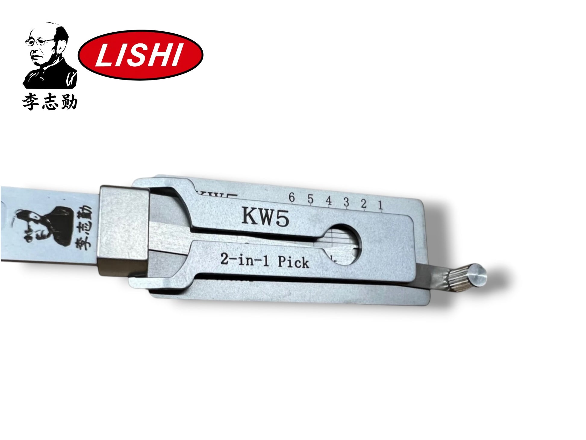 Original Lishi 2 in 1 KW5 Kwikset 6-Pin Pick & Decoder Anti Glare Genuine New