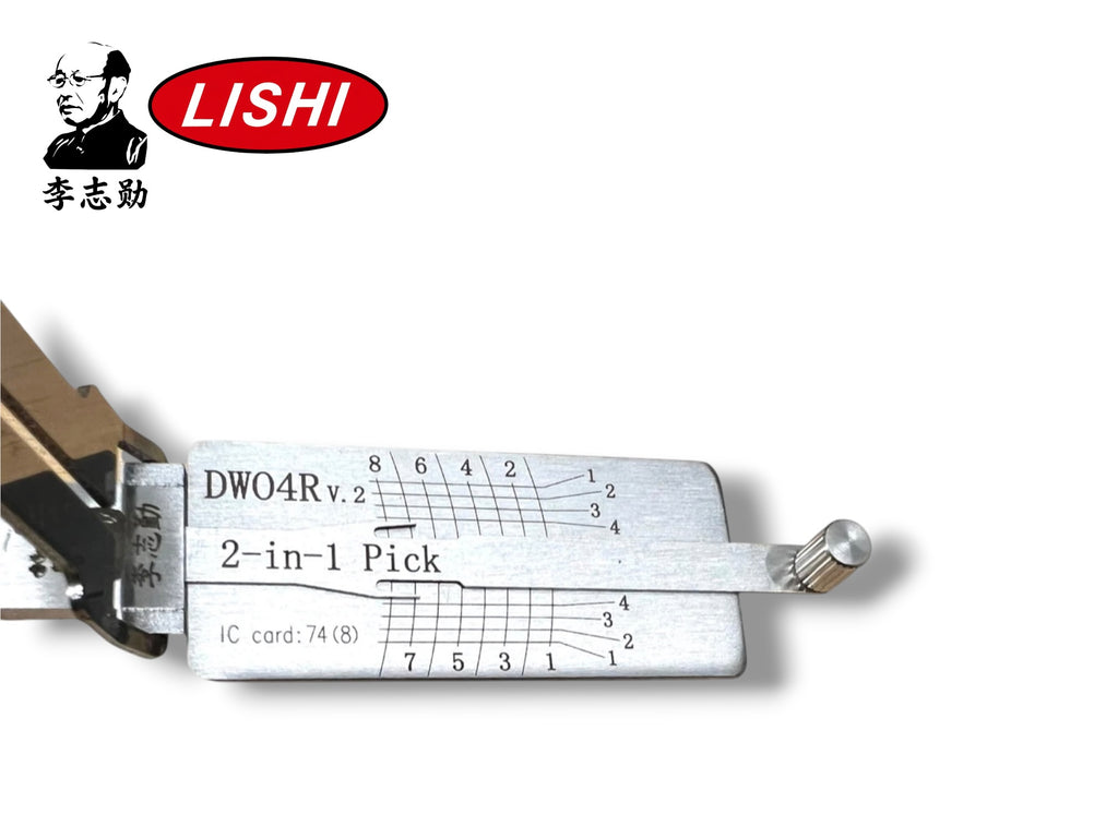 Original Lishi 2 in 1 DWO4R DWO5R GM 8 Cut Pick & Decoder Genuine New