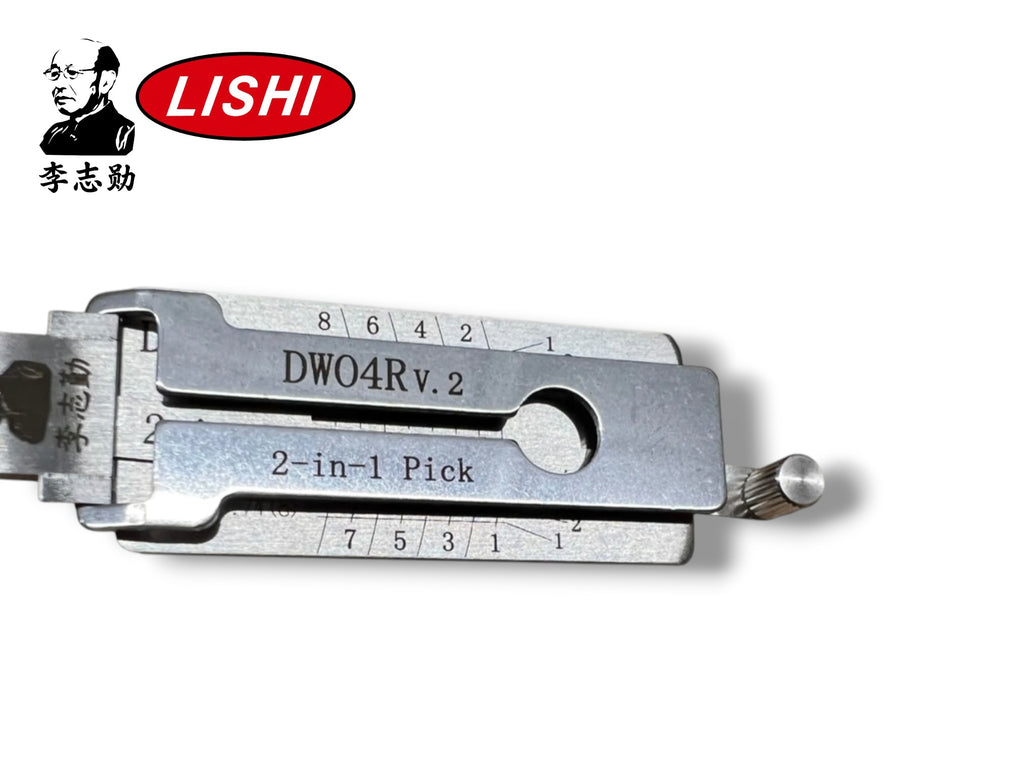 Original Lishi 2 in 1 DWO4R DWO5R GM 8 Cut Pick & Decoder Genuine New