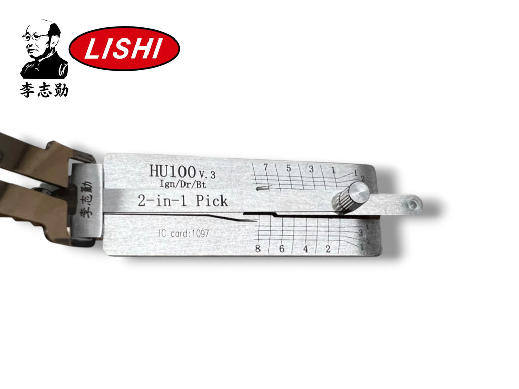 Original Lishi 2 in 1 HU100 GM 8 Cut Pick & Decoder Genuine New