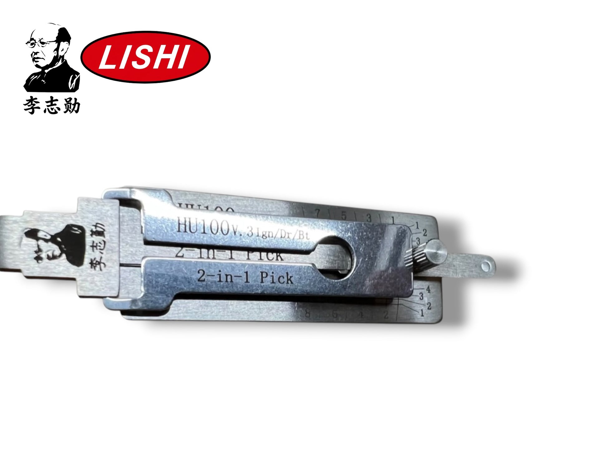 Original Lishi 2 in 1 HU100 GM 8 Cut Pick & Decoder Genuine New