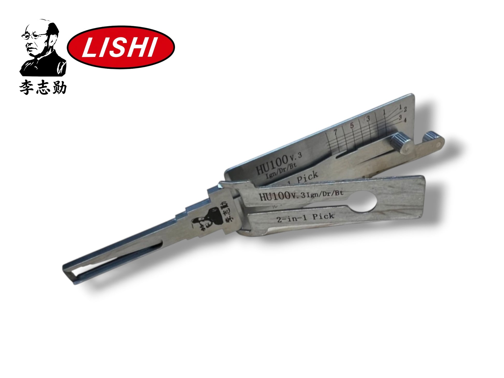 Original Lishi 2 in 1 HU100 GM 8 Cut Pick & Decoder Genuine New
