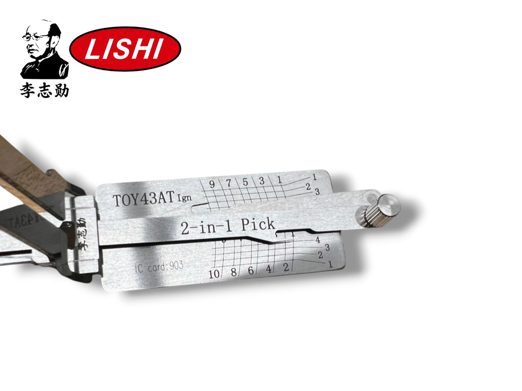 Classic Lishi 2 in 1 Toyota TOY43AT IGN 10-Cut Pick & Decoder Genuine New