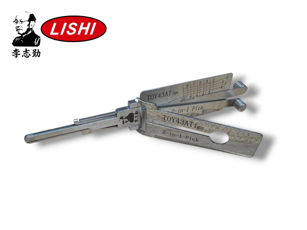 Classic Lishi 2 in 1 Toyota TOY43AT IGN 10-Cut Pick & Decoder Genuine New