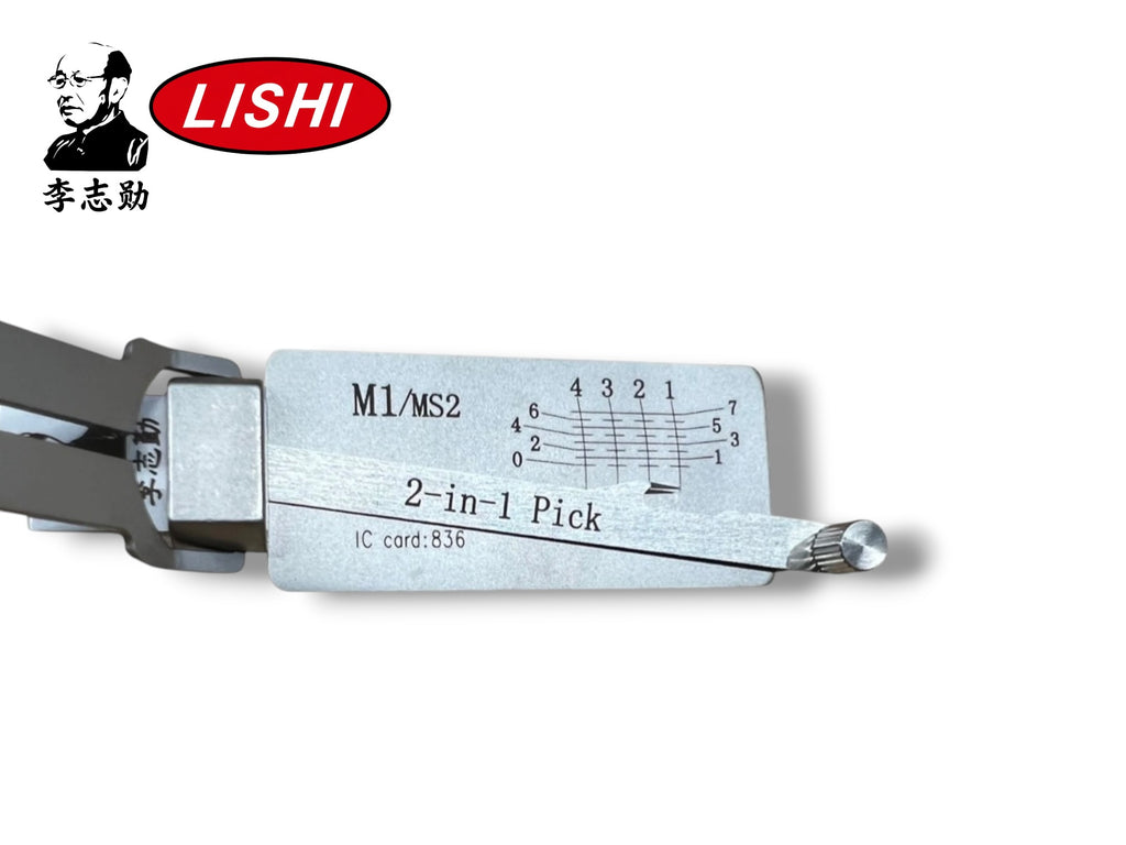 Original Lishi 2 in 1 M1 MS2 Master Pick & Decoder Anti Glare Genuine New