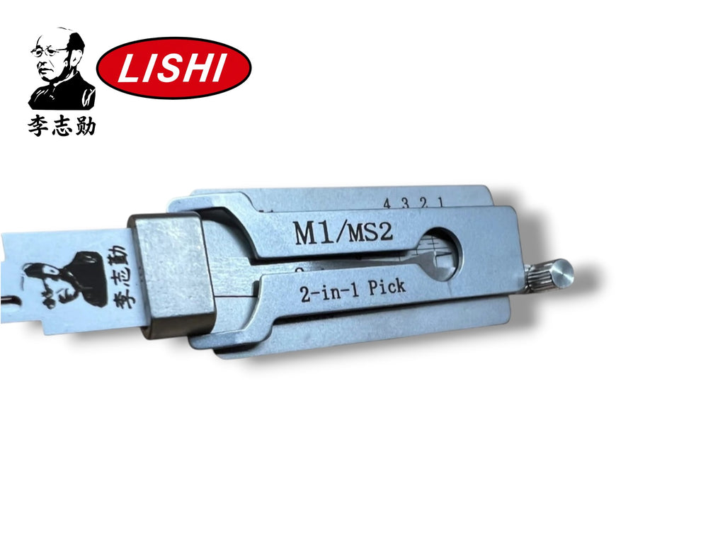 Original Lishi 2 in 1 M1 MS2 Master Pick & Decoder Anti Glare Genuine New