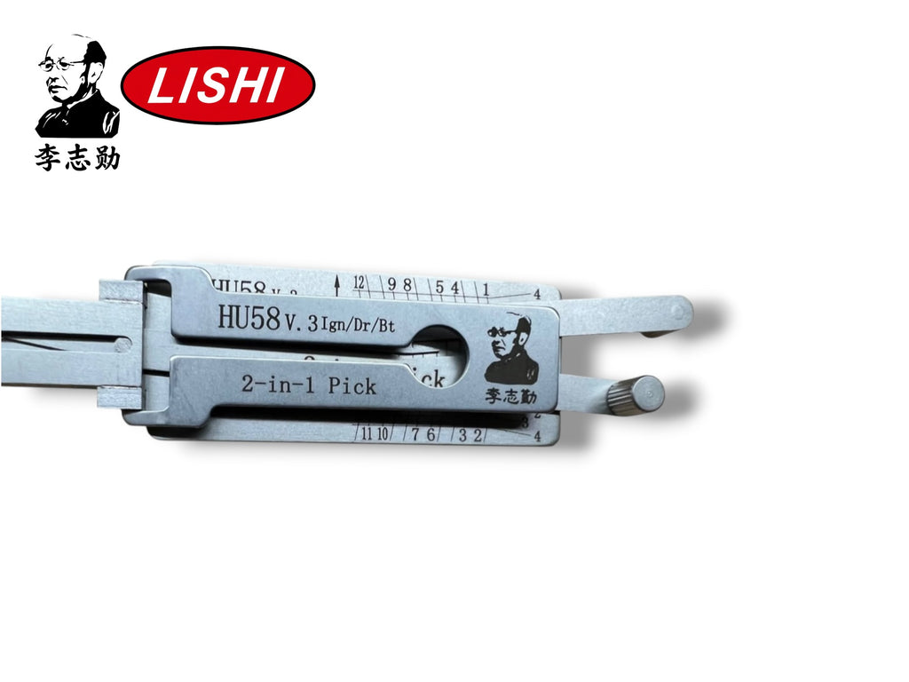 Classic Lishi 2 in 1 HU58 BMW 12-Cut 4 Track Twin Lifter Pick & Decoder Genuine New