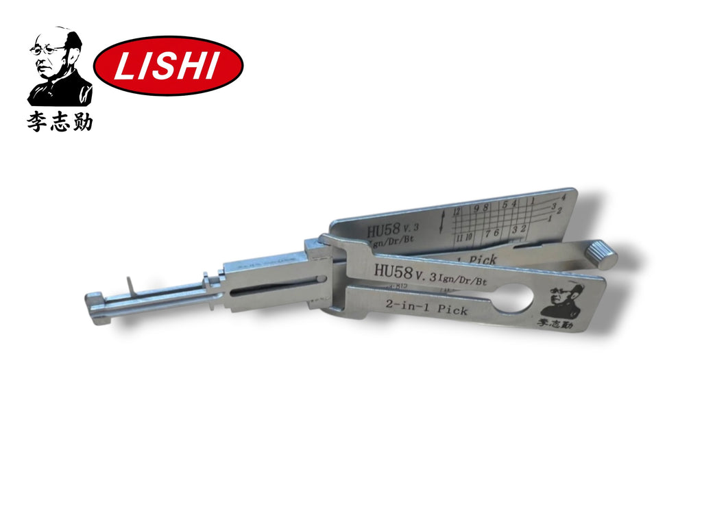 Classic Lishi 2 in 1 HU58 BMW 12-Cut 4 Track Twin Lifter Pick & Decoder Genuine New