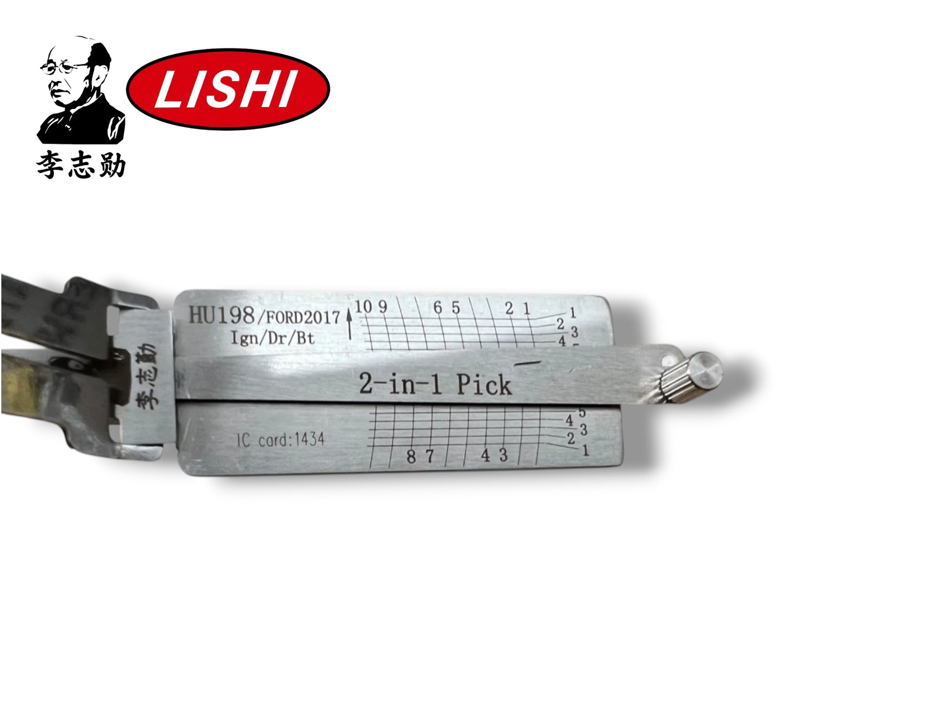 Original Lishi 2 in 1 HU198 Ford 2017 New Keyway Pick & Decoder Genuine New