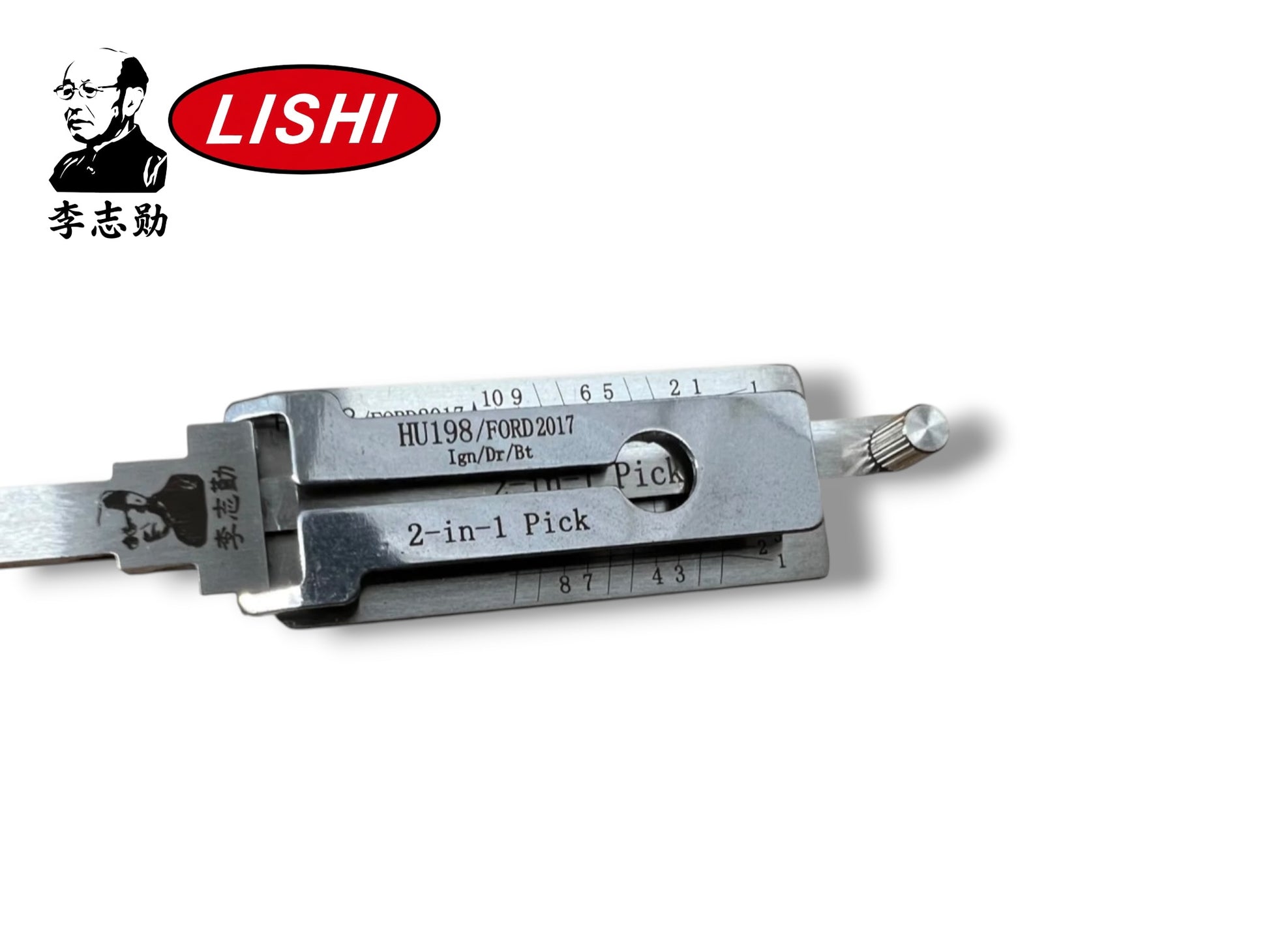 Original Lishi 2 in 1 HU198 Ford 2017 New Keyway Pick & Decoder Genuine New