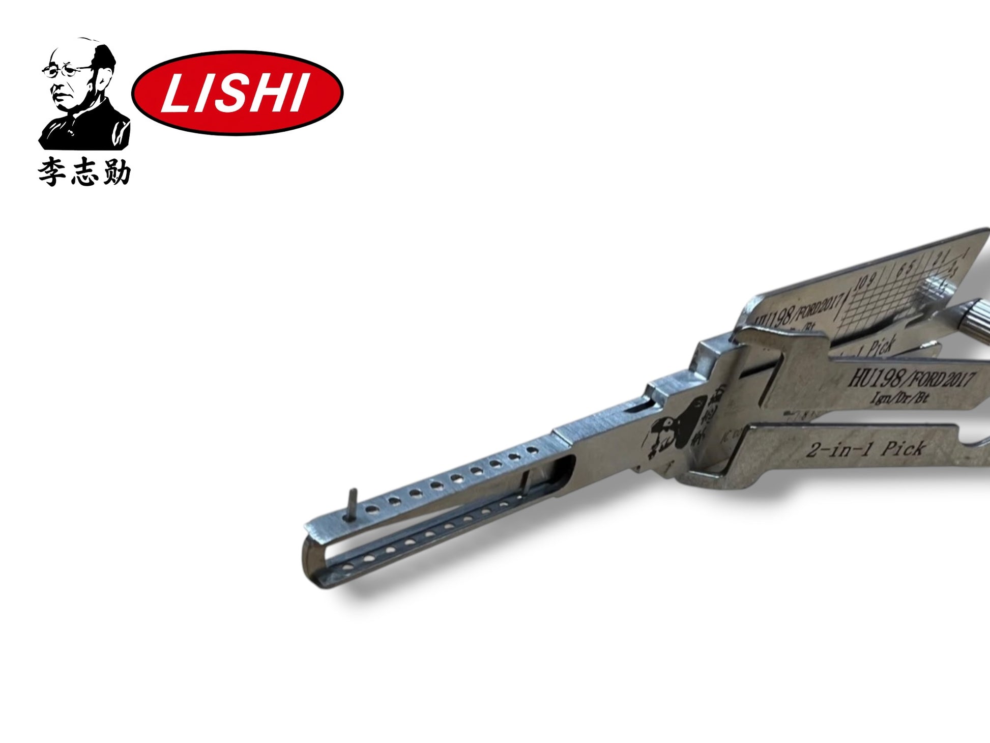 Original Lishi 2 in 1 HU198 Ford 2017 New Keyway Pick & Decoder Genuine New