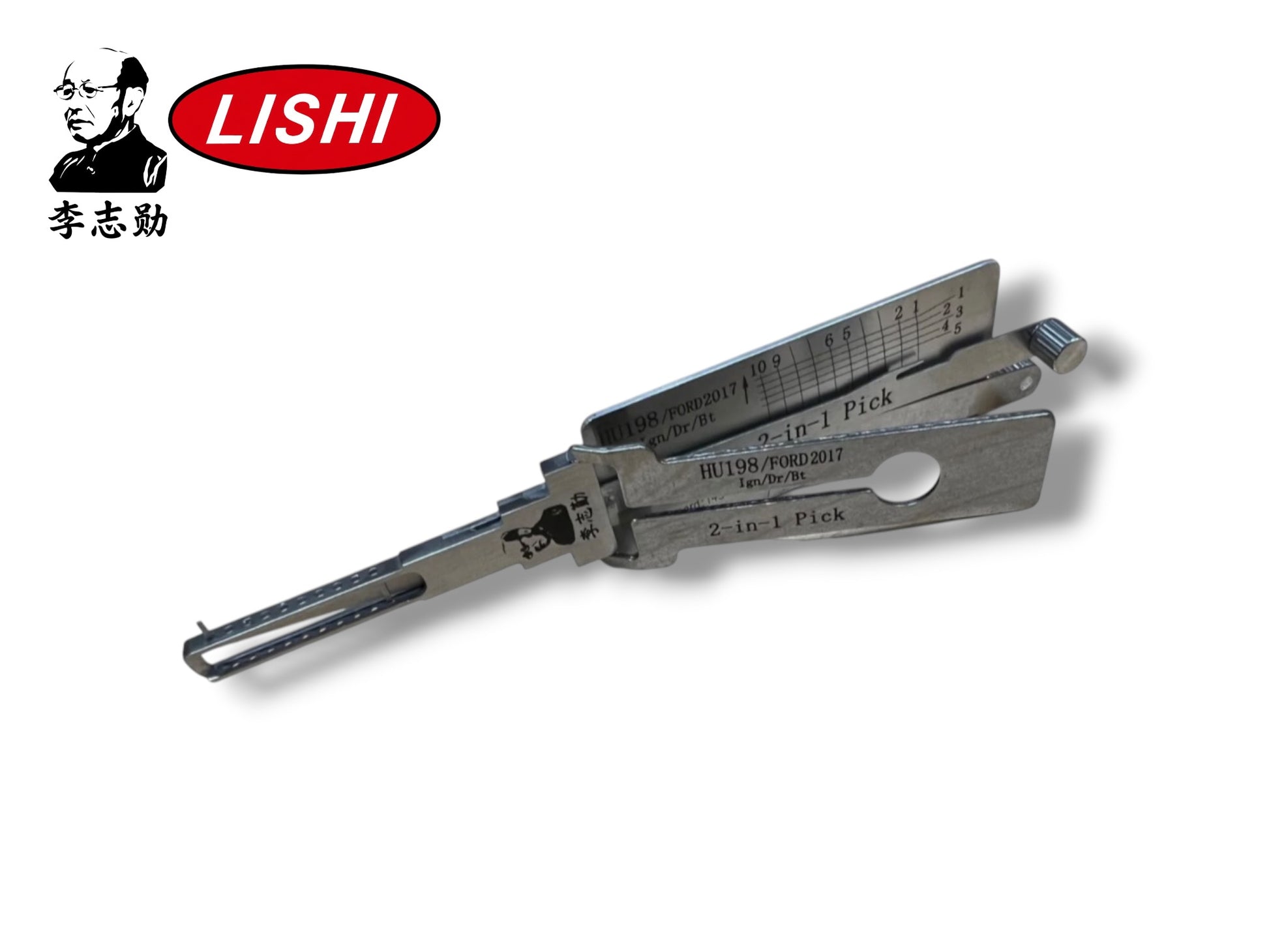 Original Lishi 2 in 1 HU198 Ford 2017 New Keyway Pick & Decoder Genuine New
