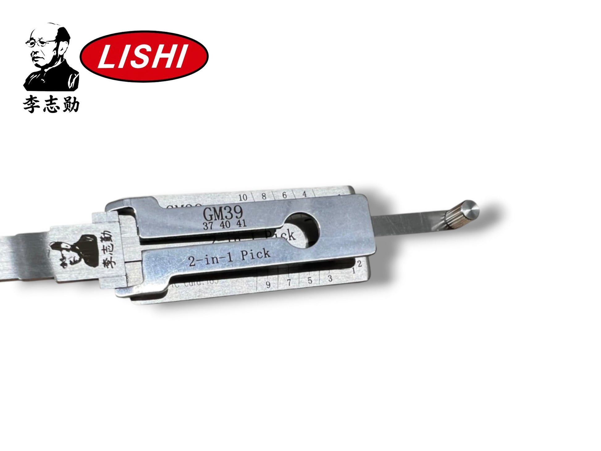 Original Lishi 2 in 1 GM39 B102 10-Cut Pick & Decoder Genuine New