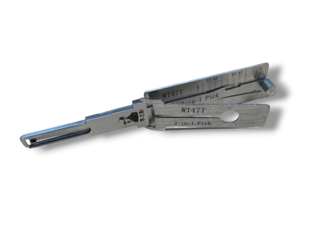 Classic Lishi 2 in 1 WT47T Saab 4 Track Pick & Decoder Genuine New