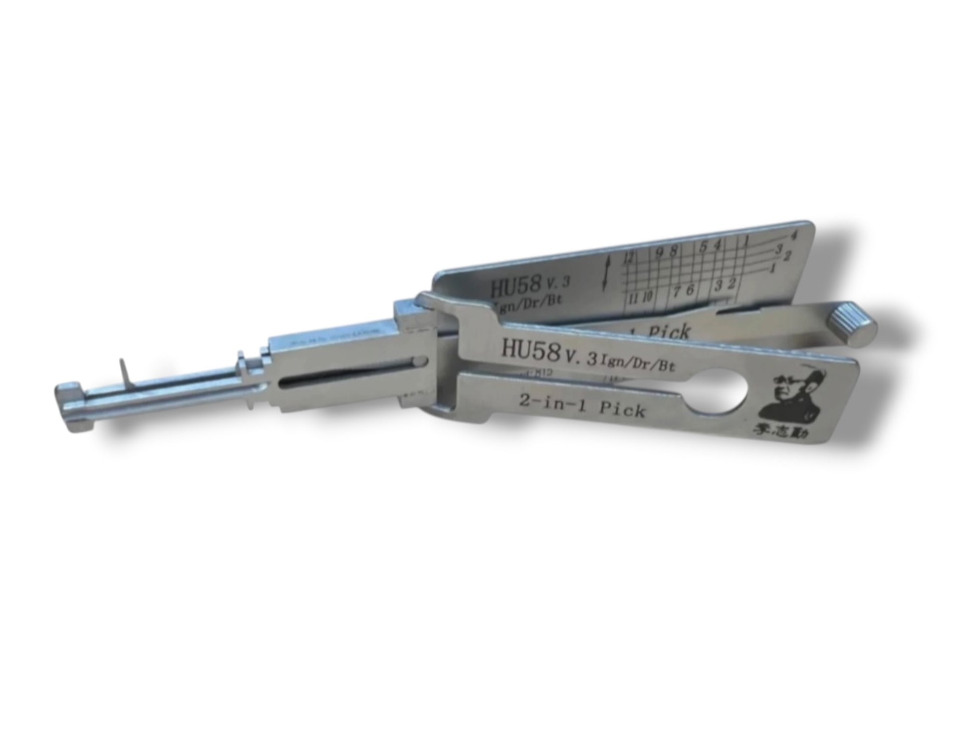 Original Lishi 2 in 1 HU58 BMW 12-Cut 4 Track Twin Lifter Pick & Decoder Genuine New