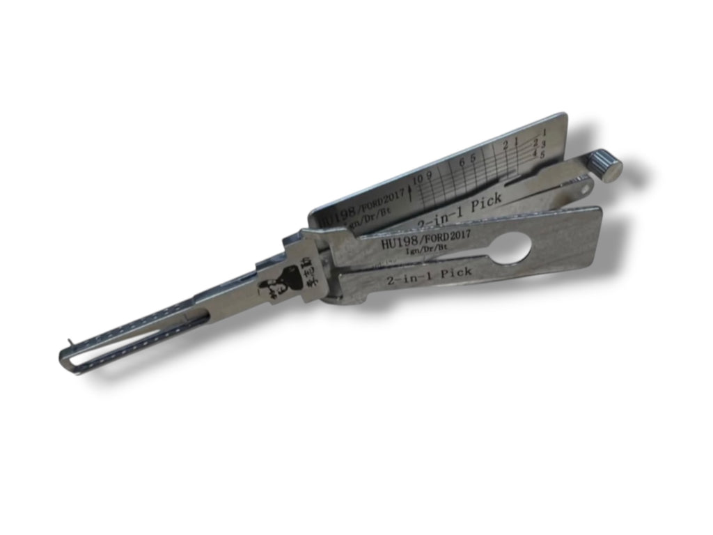 Classic Lishi 2 in 1 HU198 Ford 2017 New Keyway Pick & Decoder Genuine New