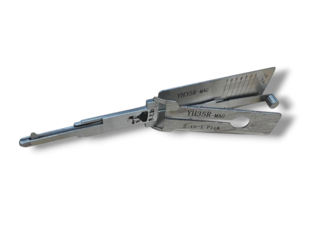 Classic Lishi 2 in 1 Yamaha Motorcycle YH35R With Magnetic Gate Pick & Decoder Genuine New