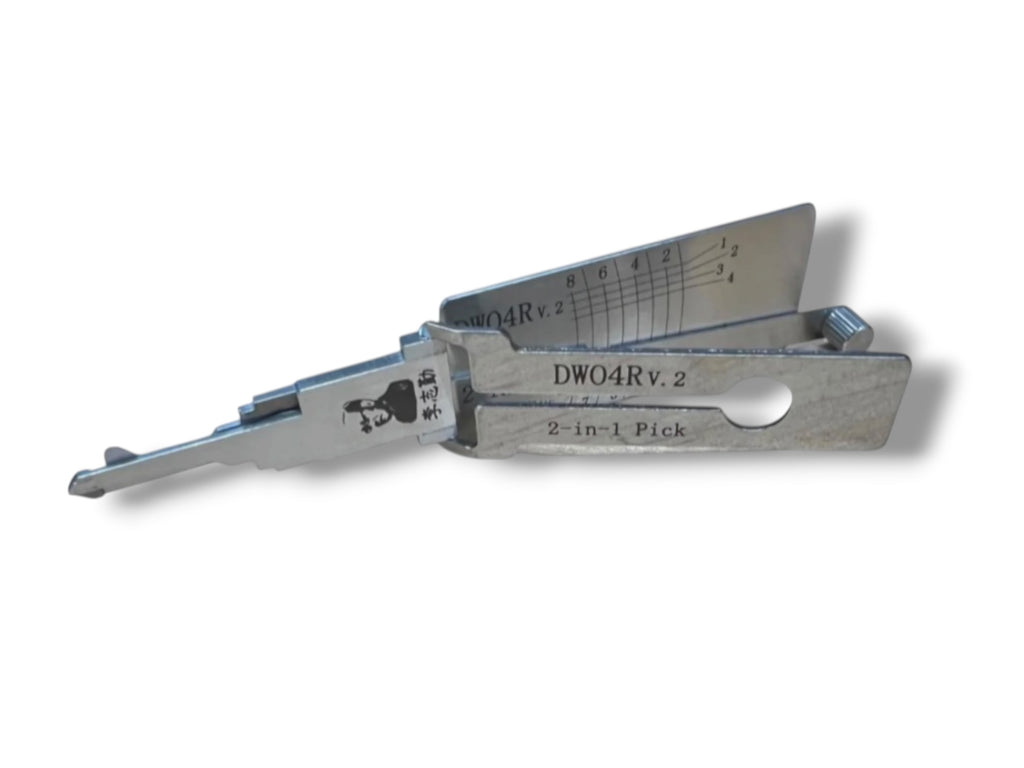 Classic Lishi 2 in 1 DWO4R DWO5R GM 8 Cut Pick & Decoder Genuine New