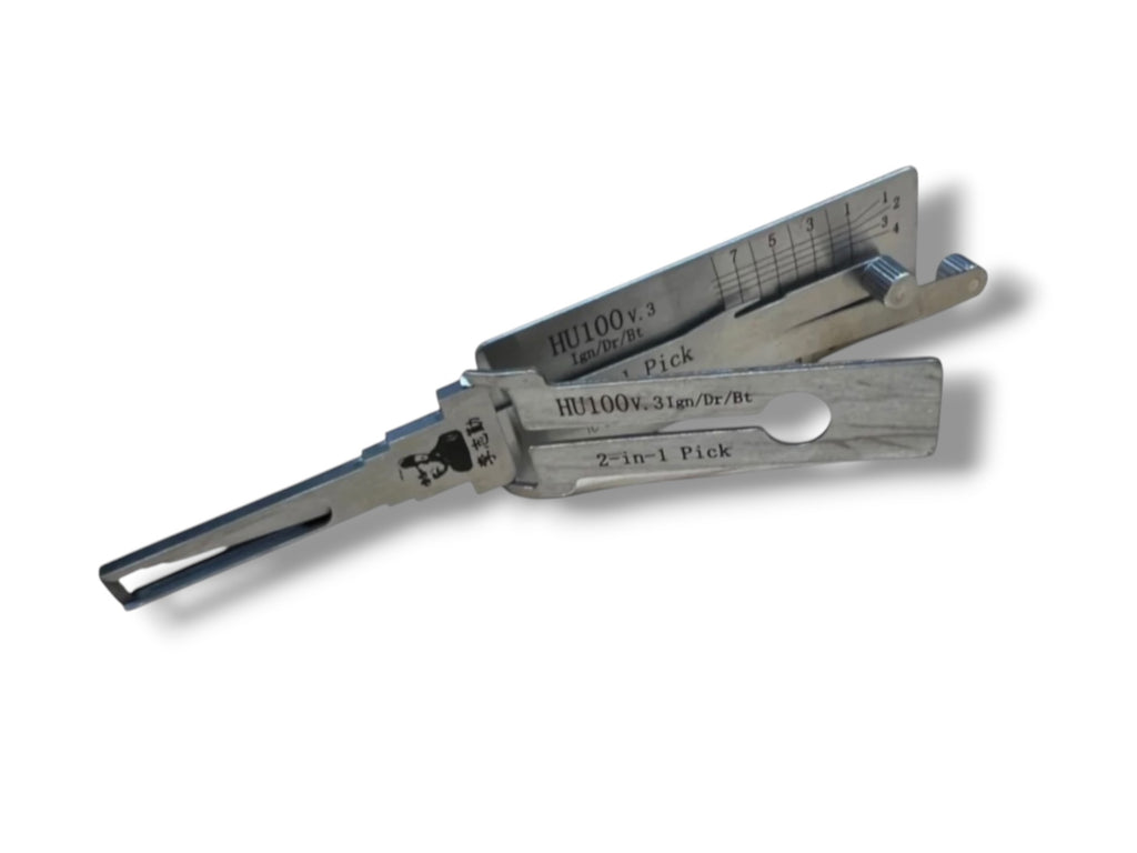 Classic Lishi 2 in 1 HU100 GM 8 Cut Pick & Decoder Genuine New