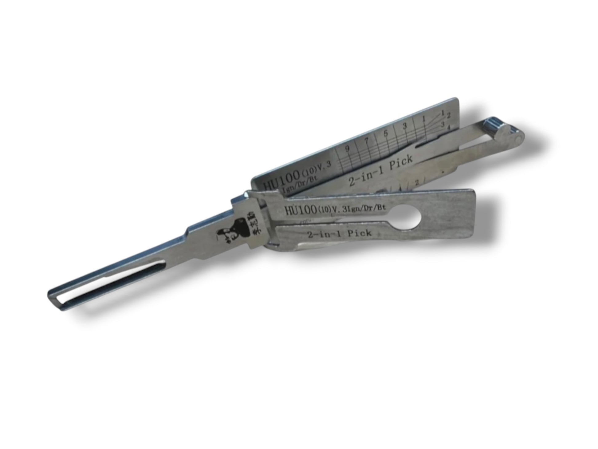 Original Lishi 2 in 1 HU100 GM 10-Cut Pick & Decoder Genuine New