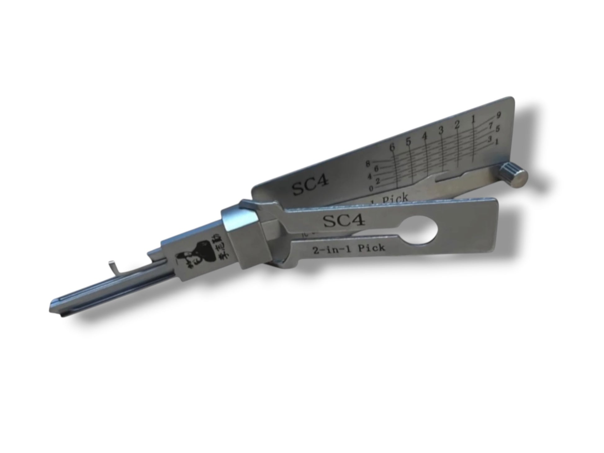 Original 2 In 1 Lishi SC4 Schlage 6-Pin Pick & Decoder Anti Glare Genuine New