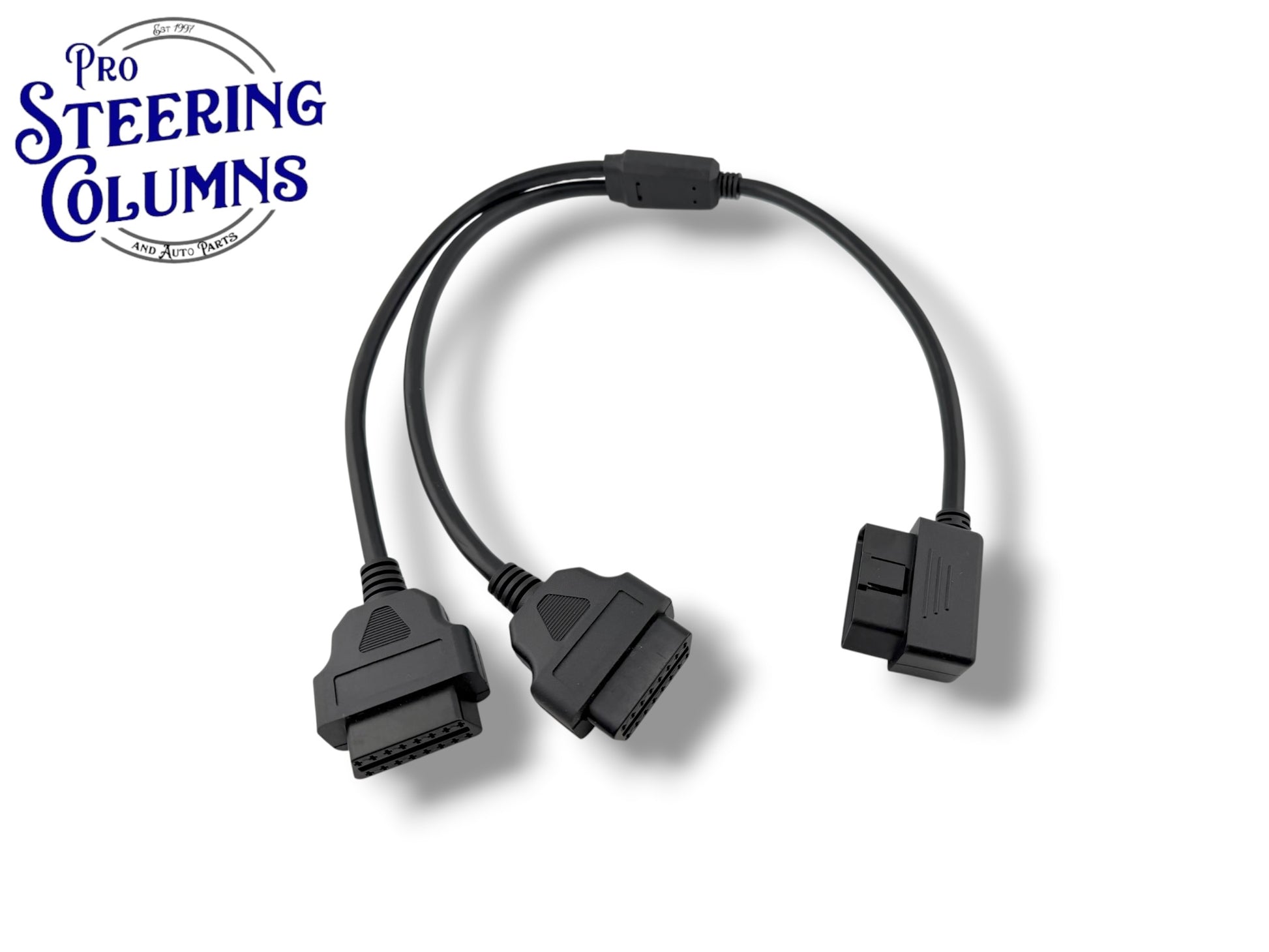 OBD2 - 16 Pin Diagnostic Cable Extender Splitter Extension - Male to Dual Female