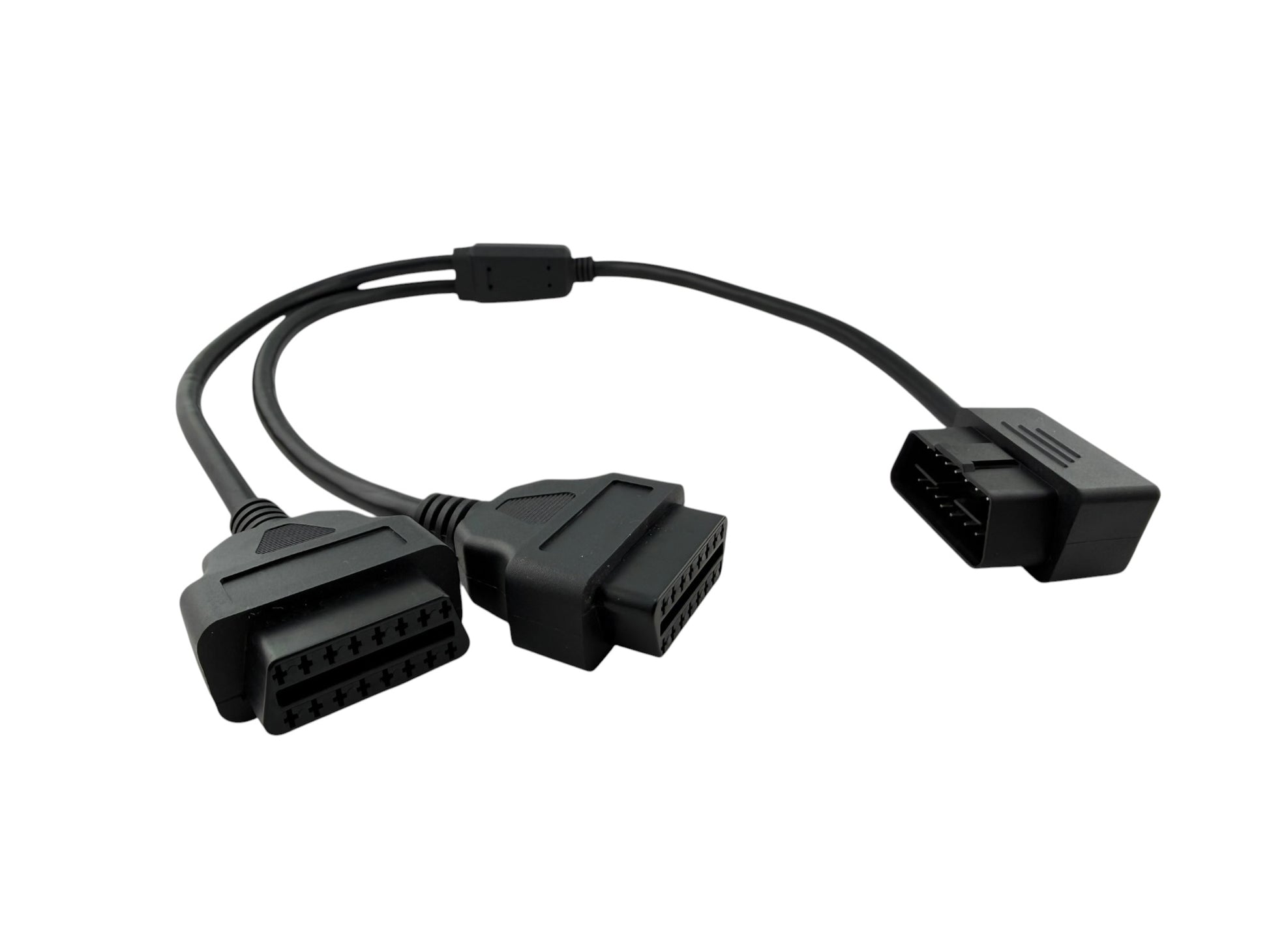 OBD2 - 16 Pin Diagnostic Cable Extender Splitter Extension - Male to Dual Female